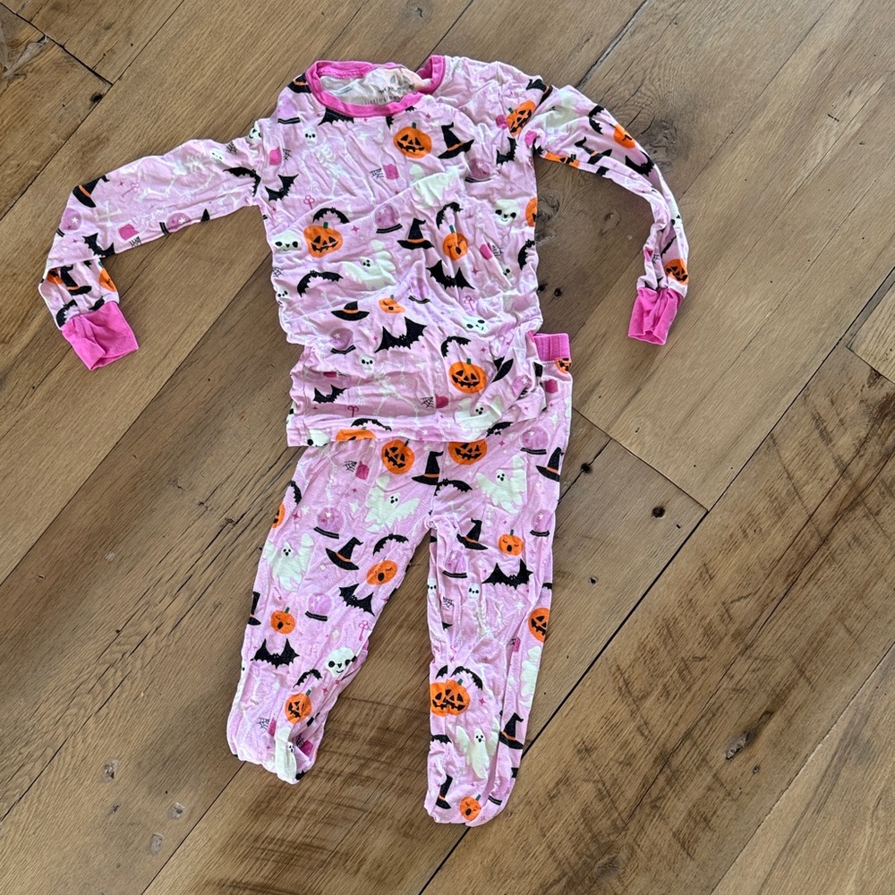 Little sleepies GLOW IN THE DARK Halloween Pajama Set